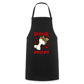 Chien pour chien maman propriétaire de chien amoureux de chien Saint-Valentin - Tablier de cuisine - noir - Devant - AI Model Male 185 dark (185cm)