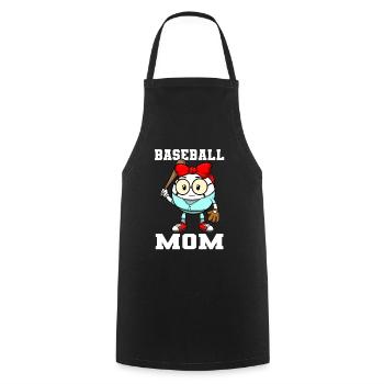 Baseball Mom für Frauen Softball Mama - Kochschürze - Schwarz - Vorne - AI Model Male 185 dark (185cm)