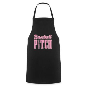 Baseball Mom Pitch Softball Mom - Kochschürze - Schwarz - Vorne - AI Model Male 185 dark (185cm)