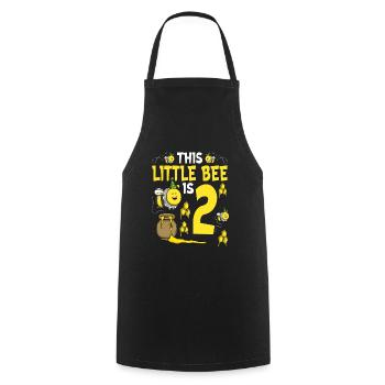 Bee Birthday For Girl 2nd Birthday Bee Party - Cooking Apron - black - Front - AI Model Male 185 dark (185cm)