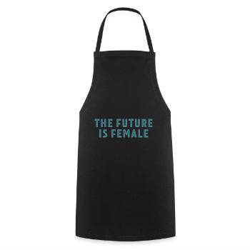 Feminism Saying Gift Vintage Emancipation - Cooking Apron - black - Front - AI Model Male 185 dark (185cm)