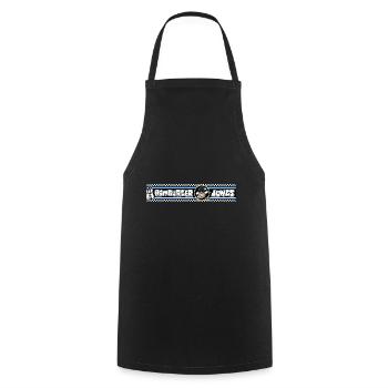 Hamburger Jungs - volle Breitseite - Kochschürze - Schwarz - Vorne - AI Model Male 185 dark (185cm)