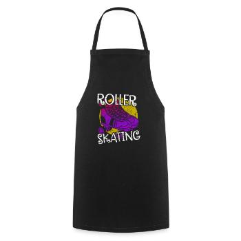 Roller-skating - Cooking Apron - black - Front - AI Model Male 185 dark (185cm)