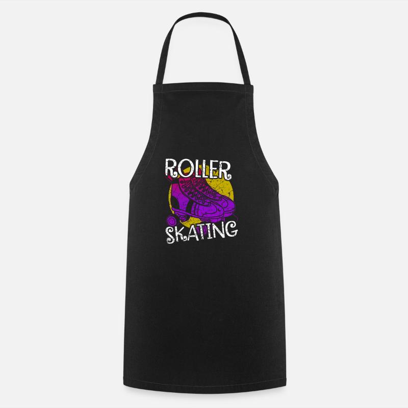 Roller-skating - Cooking Apron - black