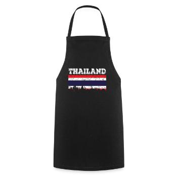 Thaïlande - Tablier de cuisine - noir - Devant - AI Model Male 185 dark (185cm)