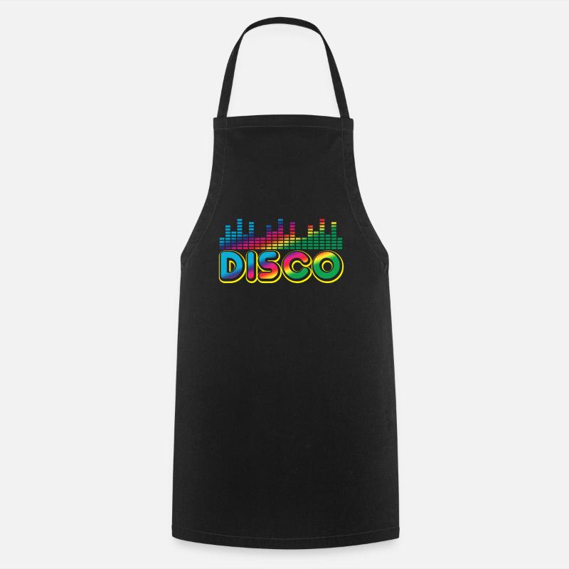 Musique disco - Tablier de cuisine - noir