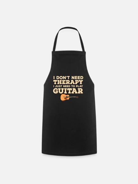 guitarra - Forklæde - sort