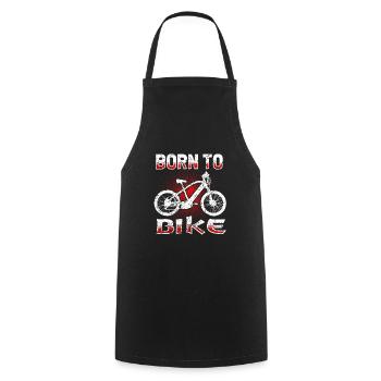 Bike Bike - Cooking Apron - black - Front - AI Model Male 185 dark (185cm)