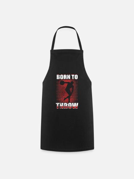 Discus Discus Throw Discus Athletics - Cooking Apron - black