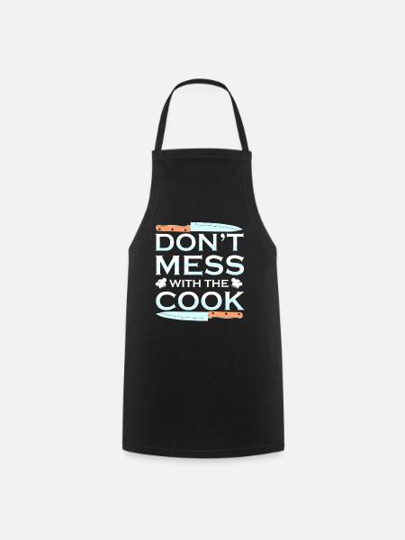 Cook cook cooking - Cooking Apron - black