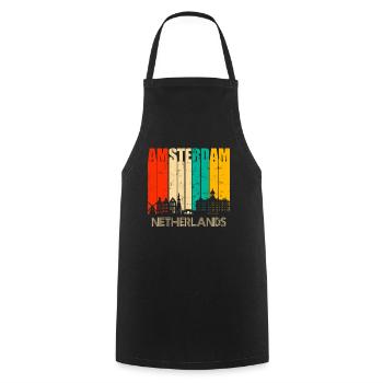 Amsterdam - Tablier de cuisine - noir - Devant - AI Model Male 185 dark (185cm)