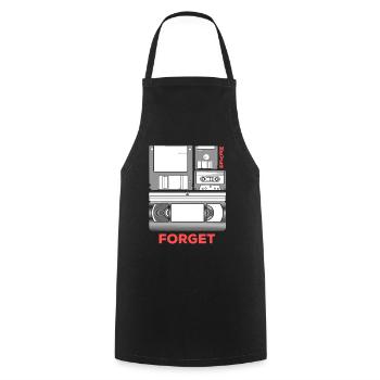 Video cassette VHS floppy disk Floppy disk technology - Cooking Apron - black - Front - AI Model Male 185 dark (185cm)