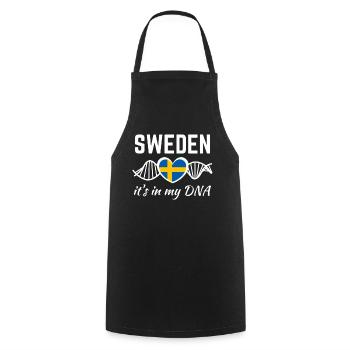Suède Suède Drapeau suédois ADN - Tablier de cuisine - noir - Devant - AI Model Male 185 dark (185cm)