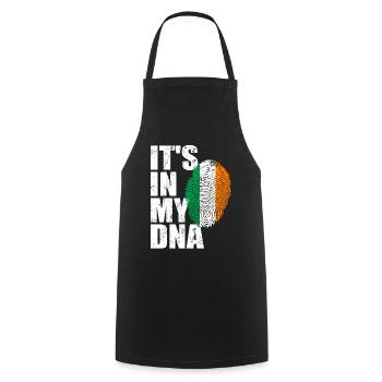 Ireland Irish Irish flag DNA - Cooking Apron - black - Front - AI Model Male 185 dark (185cm)