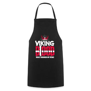 Däne Dänin Dänemark Wikinger - Kochschürze - Schwarz - Vorne - AI Model Male 185 dark (185cm)