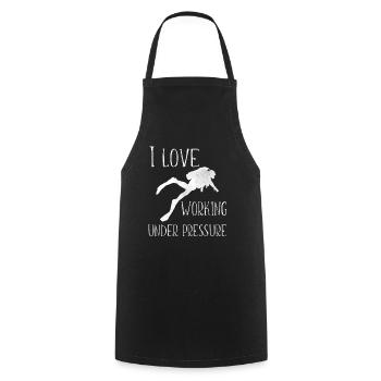 Diver professional diver underwater gift - Cooking Apron - black - Front - AI Model Male 185 dark (185cm)