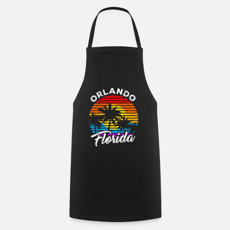 Orlando Florida - Cooking Apron - black