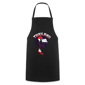Thaïlande - Tablier de cuisine - noir - Devant - AI Model Male 185 dark (185cm)