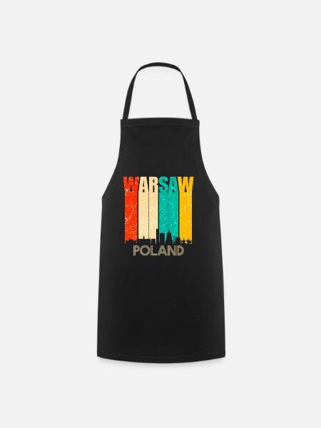 Warschau - Kochschürze - Schwarz
