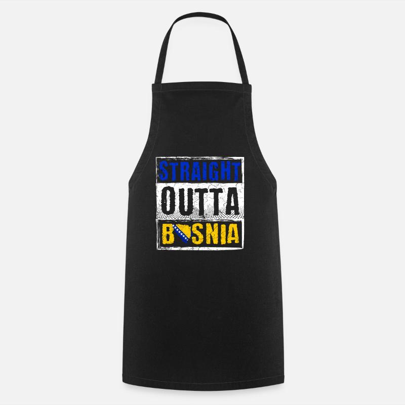 Tout droit sorti de Bosnie - Tablier de cuisine - noir
