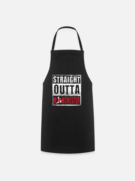 Straight Outta Manchester - Cooking Apron - black