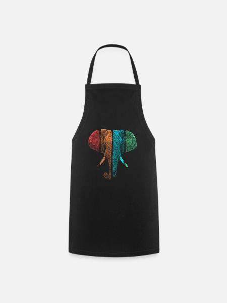 éléphant - Tablier de cuisine - noir