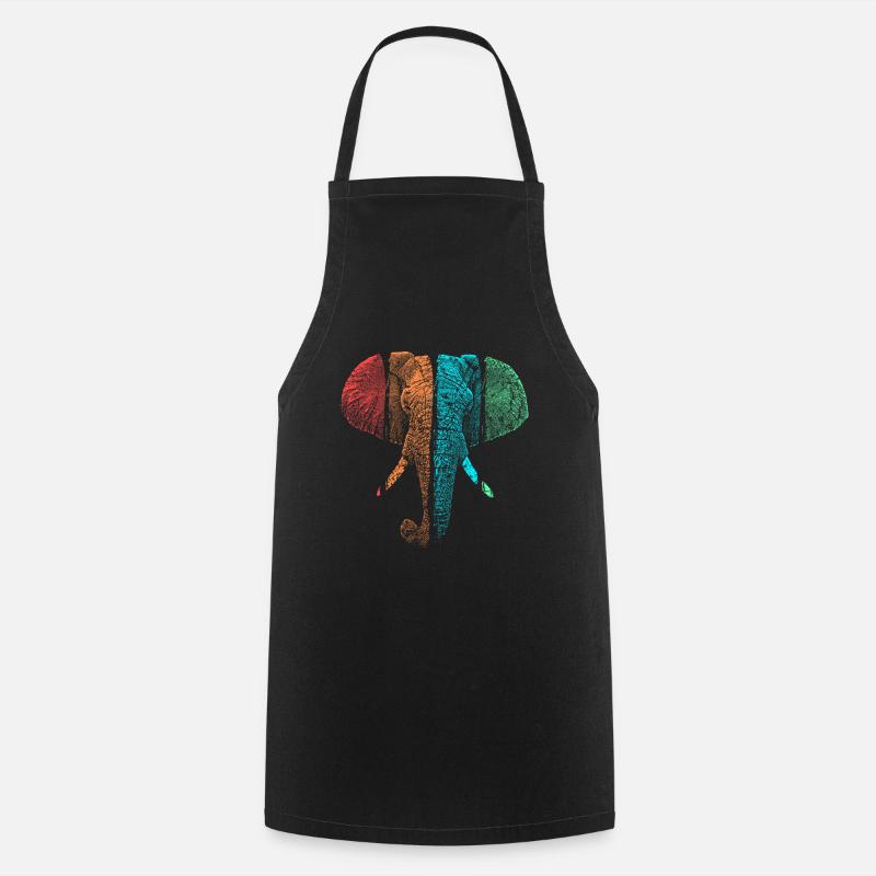 éléphant - Tablier de cuisine - noir