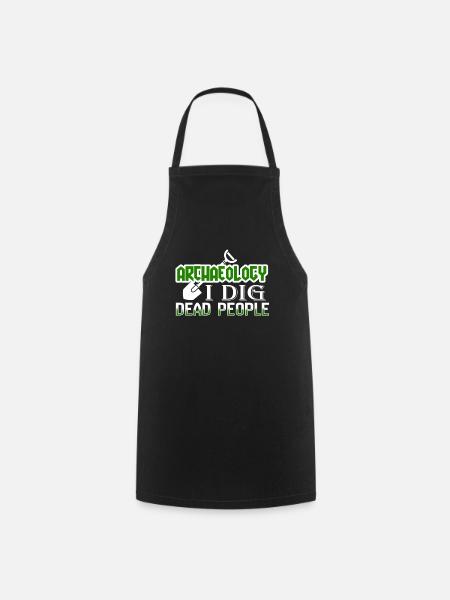archeology - Cooking Apron - black