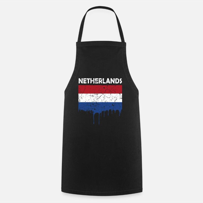 Drapeau néerlandais - Tablier de cuisine - noir