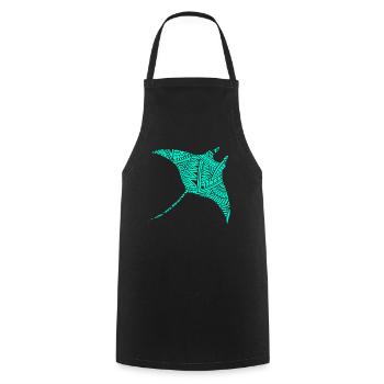 Manta - Tablier de cuisine - noir - Devant - AI Model Male 185 dark (185cm)