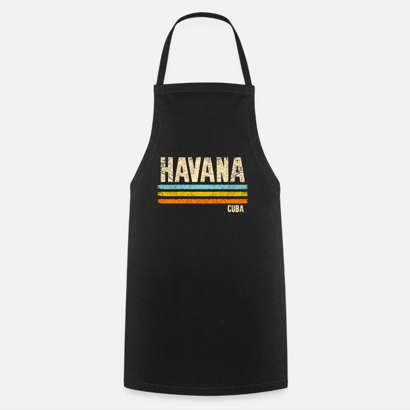 Havana Cuba - Cooking Apron - black
