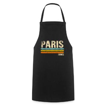 Paris - Tablier de cuisine - noir - Devant - AI Model Male 185 dark (185cm)