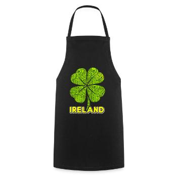 Irlande - Tablier de cuisine - noir - Devant - AI Model Male 185 dark (185cm)