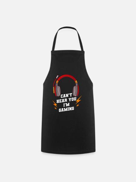 Gambler Gaming ne vous entend pas, je joue - Tablier de cuisine - noir