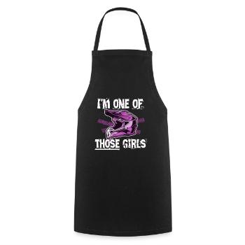 Motorcross Frauen Geschenk - Kochschürze - Schwarz - Vorne - AI Model Male 185 dark (185cm)