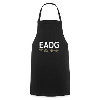 Funny bass guitarist gift for birthday - Cooking Apron - black - Front - AI Model Male 185 dark (185cm)