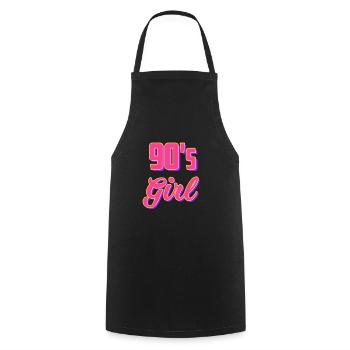 Des années 90 fille des années 90 vintage - Tablier de cuisine - noir - Devant - AI Model Male 185 dark (185cm)