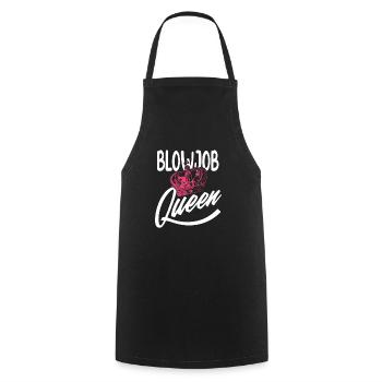 Blowjob Queen Frauen Sex Versaut - Kochschürze - Schwarz - Vorne - AI Model Male 185 dark (185cm)