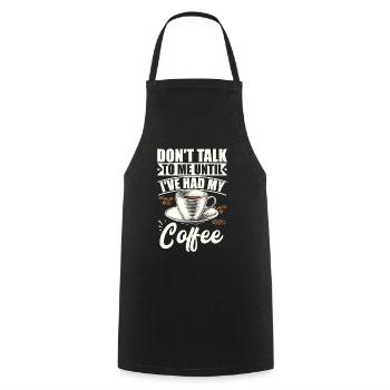 Kaffeeliebhaber Kaffee getrunken habe - Kochschürze - Schwarz - Vorne - AI Model Male 185 dark (185cm)