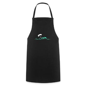 Berge Paragleiten Gleitschirm - Kochschürze - Schwarz - Vorne - AI Model Male 185 dark (185cm)