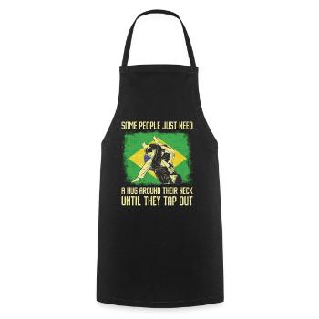 Martial Arts BJJ Brazilian Jiu Jitsu - Kochschürze - Schwarz - Vorne - AI Model Male 185 dark (185cm)