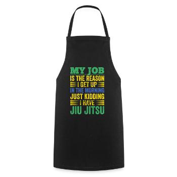 Martial Arts BJJ Brazilian Jiu Jitsu - Kochschürze - Schwarz - Vorne - AI Model Male 185 dark (185cm)