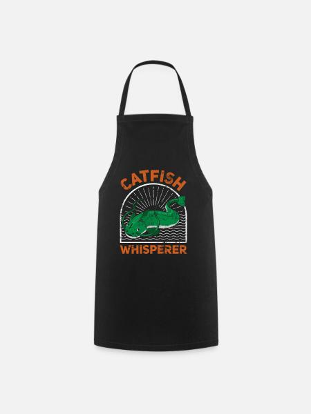 Catfish Whisperer - Wels Catfish Hunter - Kochschürze - Schwarz