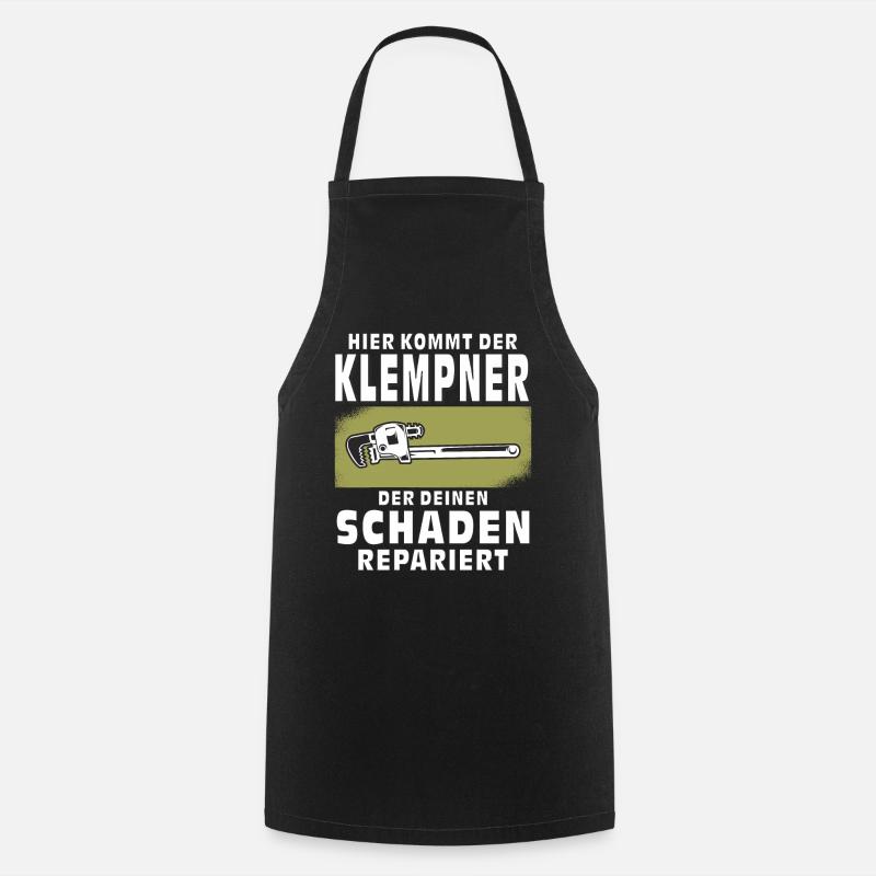 HIER KOMMT DER KLEMPNER - Kochschürze - Schwarz