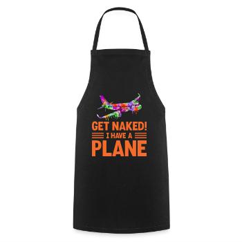 Devis de pilote de ligne J’ai un pilote d’avion - Tablier de cuisine - noir - Devant - AI Model Male 185 dark (185cm)
