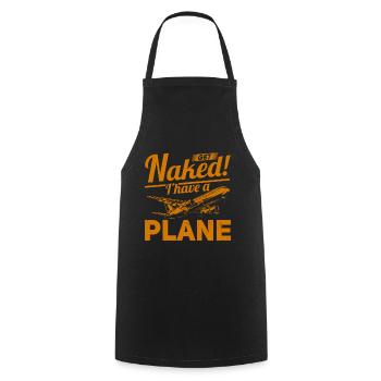 Devis de pilote de ligne J’ai un pilote d’avion - Tablier de cuisine - noir - Devant - AI Model Male 185 dark (185cm)
