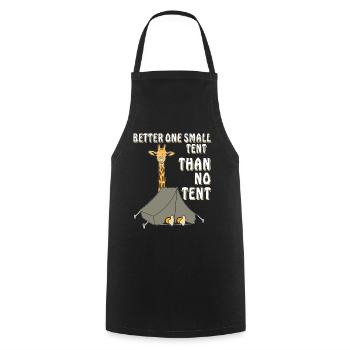 GIRAFFE CAMPING BETTER ONE SMALL TENT - Cooking Apron - black - Front - AI Model Male 185 dark (185cm)