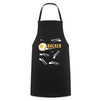BÄCKER - Kochschürze - Schwarz - Vorne - AI Model Male 185 dark (185cm)