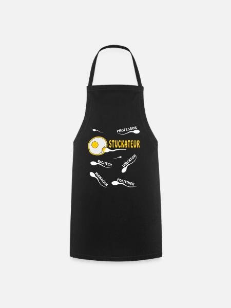 PLÂTRIER - Tablier de cuisine - noir
