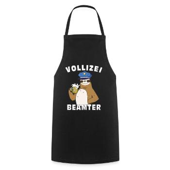 VOLLIZEI BEAMTER - Kochschürze - Schwarz - Vorne - AI Model Male 185 dark (185cm)